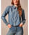 Kimes Ranch Ladies Cece Dress Shirt, Indigo.
