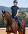 Dublin Padded Comfort Crown Patent Flash Bridle, lifestyle.