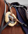 Dublin 5 Point Event Breastplate, sheepskin pad detail.