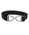 Ellany Elastic Stirrup Belt 1.5", Black with Gunmetal.