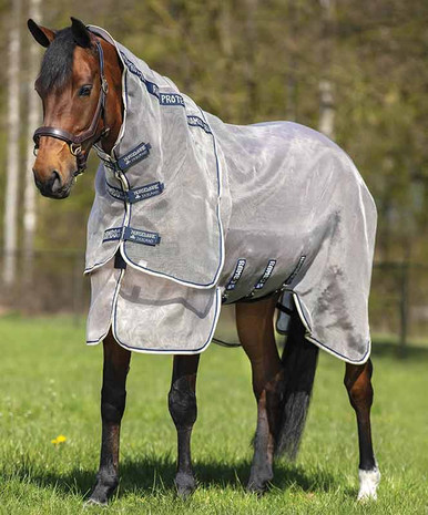 Tapis De Protection Anti-mouches Léger Horseware Rambo Fieldsafe Plus, Maille Technique