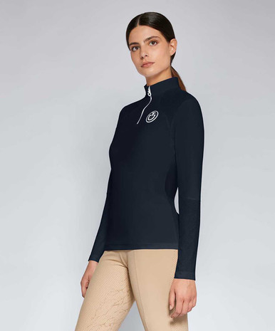 Cavalleria Toscana RG Women's Long Sleeve With Perforated Insert Competition Shirt