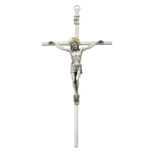 8 in. Silver Crucifix - Gift Boxed 8 in. Silver Crucifix - Gift Boxed