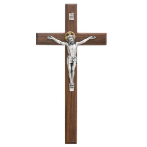 12 in. Walnut Stain Crucifix - Gift Boxed 12 in. Walnut Stain Crucifix - Gift Boxed