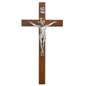 10 in. Cherry Wood Crucifix - Gift Boxed 10 in. Cherry Wood Crucifix - Gift Boxed