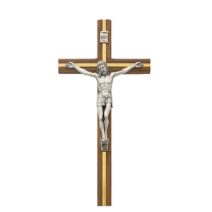 10 in. Walnut Stain Crucifix - Gift Boxed 10 in. Walnut Stain Crucifix - Gift Boxed