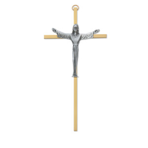 7 in. Brass Crucifix - Gift Boxed 7 in. Brass Crucifix - Gift Boxed