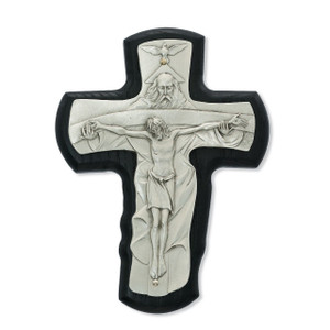 5 1/2 in. Black Trinity Crucifix - Gift Boxed 5 1/2 in. Black Trinity Crucifix - Gift Boxed