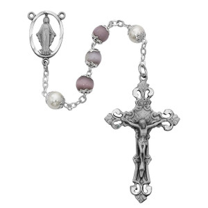 Violet Cat's Eye Rosary - Gift Boxed Violet Cat's Eye Rosary - Gift Boxed