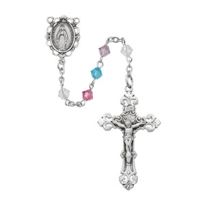 Multi Swarovski Crystal Bead Rosary - Gift Boxed Multi Swarovski Crystal Bead Rosary - Gift Boxed