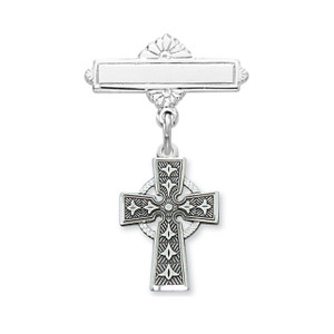 Sterling Celtic Baby Pin - Gift Boxed Sterling Celtic Baby Pin - Gift Boxed