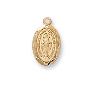 Gold on Sterling Miraculous Baby Pendant 1 - Gift Boxed Gold on Sterling Miraculous Baby Pendant 1 - Gift Boxed