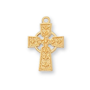 Gold on Sterling Celtic Baby Chain and - Gift Boxed Gold on Sterling Celtic Baby Chain and - Gift Boxed