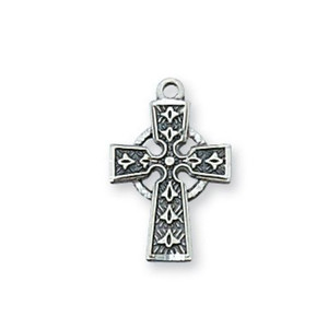 Childrens Sterling Silver Celtic Crucifix Necklace Childrens Sterling Silver Celtic Crucifix Necklace