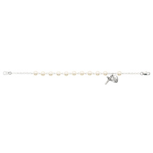 7.5in Pearl Like Bracelet Silver Oxidized - Gift Boxed 7.5in Pearl Like Bracelet Silver Oxidized - Gift Boxed