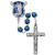 Blue Wood St Michael Badge Rosary - Gift Boxed Blue Wood St Michael Badge Rosary - Gift Boxed