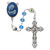Blue Crystal and Ceramic Rosary - Gift Boxed