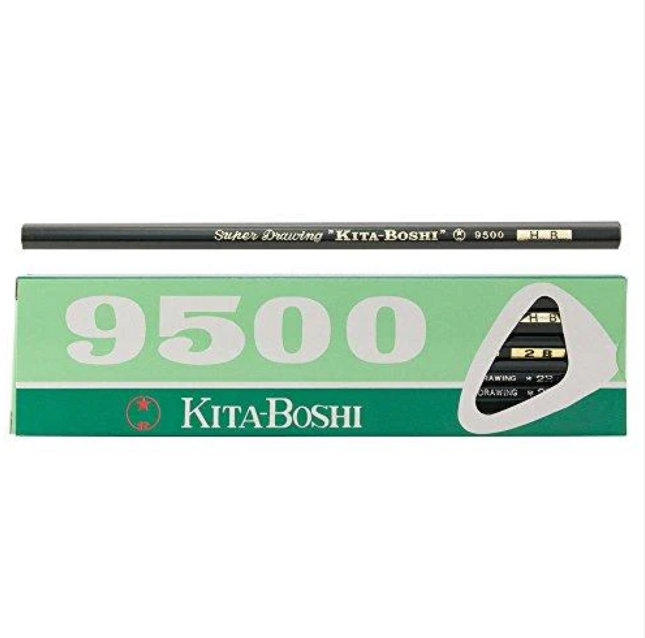 KITABOSHI 9500 drawing and Retouching Pencil HB Made in Japan Pack of 12 