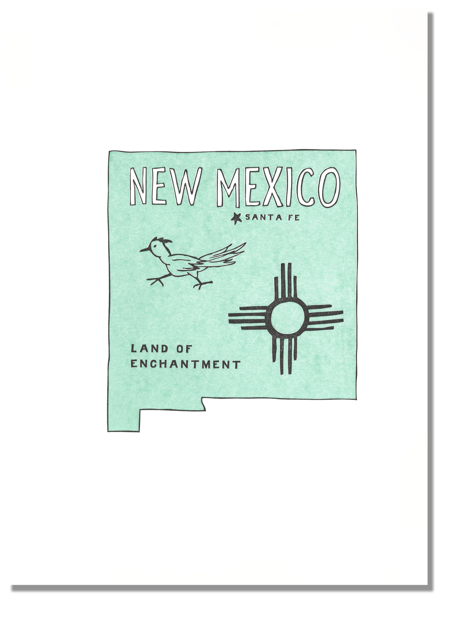 New Mexico State Print Land Of Enchantment Powerandlightpress