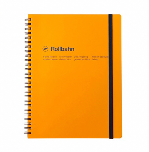 Rollbahn spiral notebook - yellow