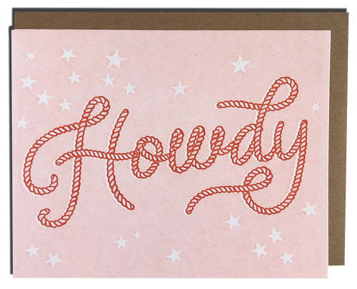 Howdy greeting card