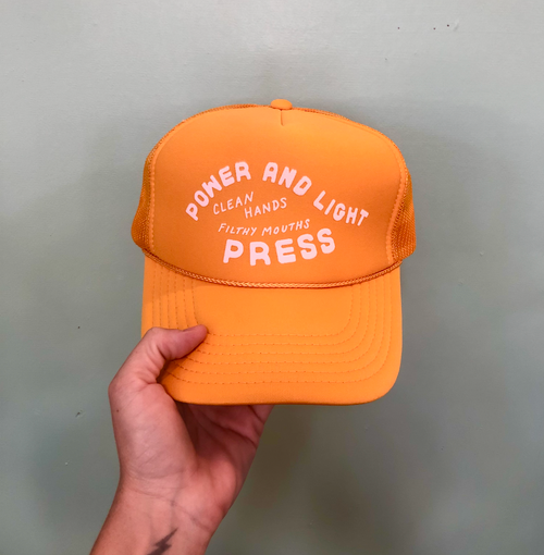 Yellow Power and Light Trucker Hat Yellow Power and Light Trucker Hat