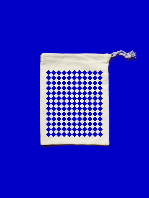 Blue Cobblestone Drawstring Bag 8x10 