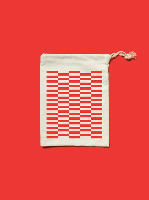 Red Checker Drawstring Bag 