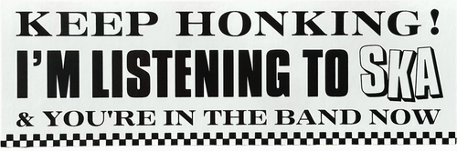 Ska Bumper Sticker