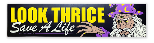 Look Thrice Bumper Sticker