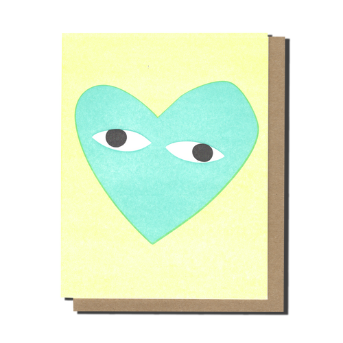 Green Turquoise Heart Guy