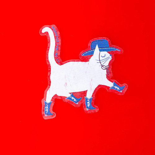 Cowboy Cat Sticker