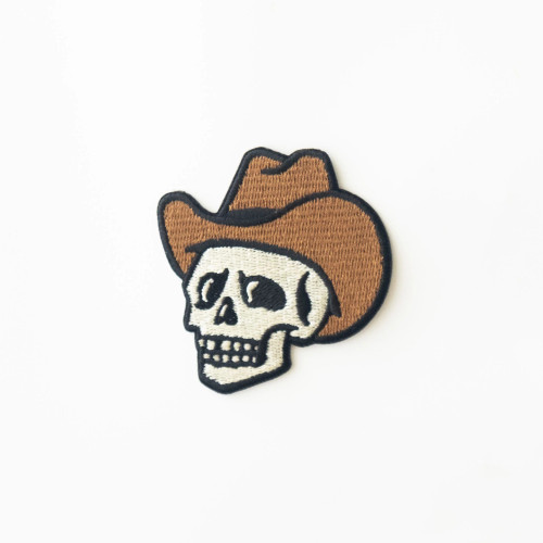 Cowboy Skull - Iron On Patch