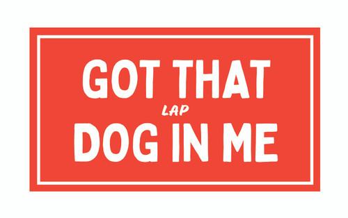 Lap Dog sticker