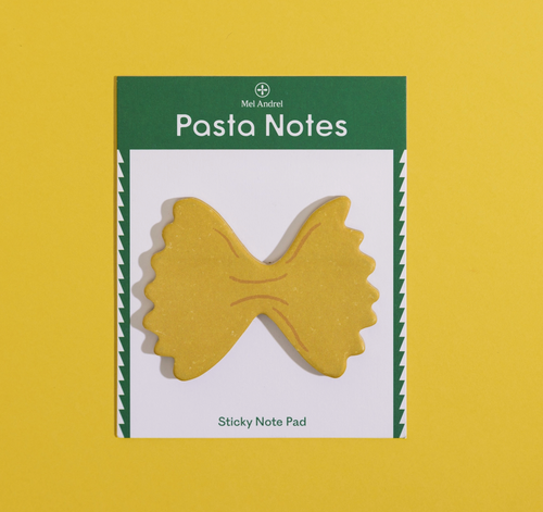Pasta die cut sticky notes