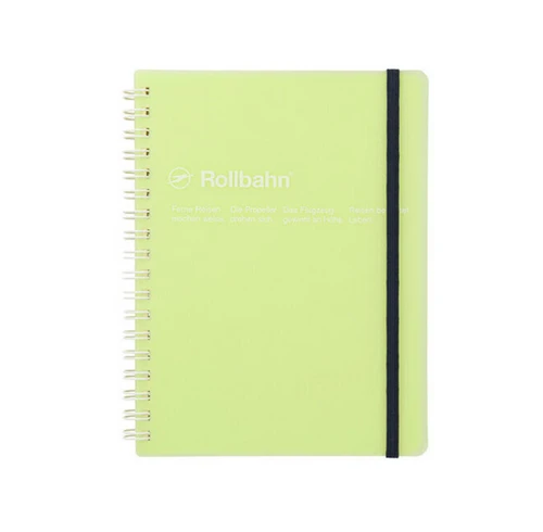 Rollbahn clear green notebook