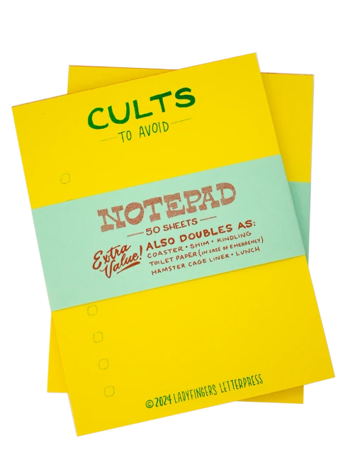Cults To Avoid Notepad
