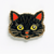 Black Cat enamel pin