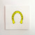 Mini Horseshoe print - yellow