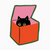 Cat In a Box Sticker