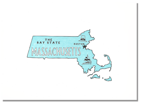 Massachusetts State Print: The Bay State - powerandlightpress