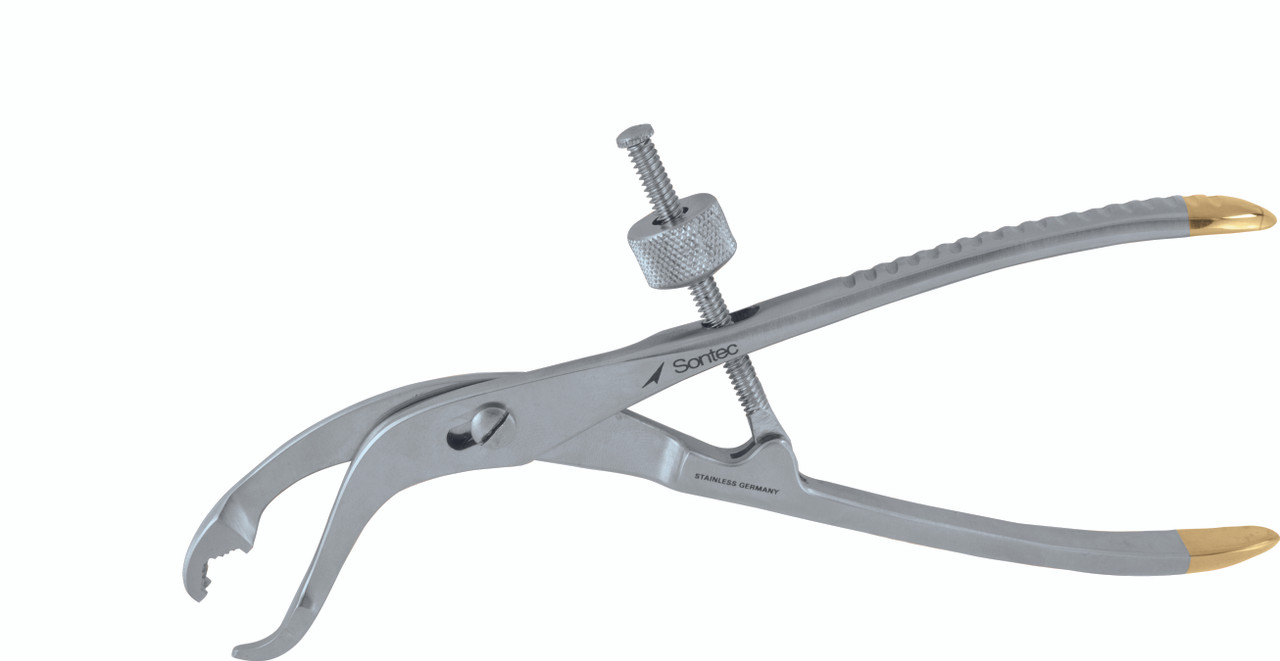 1103-074 - VERBRUGGE BONE CLAMP W/SPEED LOCK CURVED TO SIDE 7 1/2