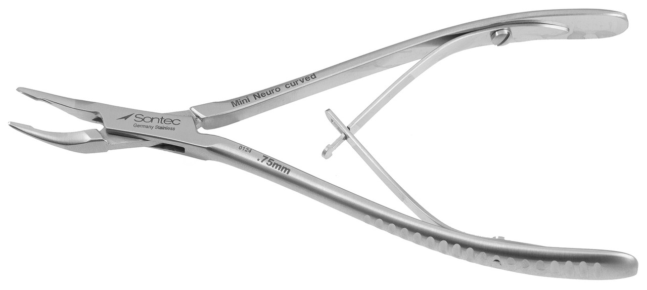 1106-082 - MINI NEURO RONGEUR CURVED 0.75mm JAW 5 1/2