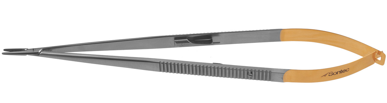 2300-083 - JACOBSON NEEDLE HOLDER FLAT HANDLE TC SERRATED STRAIGHT