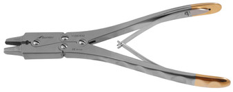 1100-532 - PIN-PULLING PLIERS DOUBLE ACTION TC SERRATED 4mm 7"