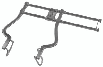 1100-606-SET - BALFOUR RETRACTOR DOUBLE BAR W/FENESTRATED SIDE BLADES 56mm 8 1/4" (20.5cm) SPREAD CENTER BLADE 2" x 3"