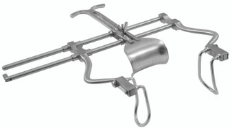 1100-627-SET - BALFOUR RETRACTOR DOUBLE BAR W/2PAIR DETACH WIRE BLADES 8 1/2" SPREAD