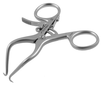 1100-629AR - MICRO GELPI RETRACTOR DEEP ANGLE W/ENCLOSED RATCHET 3 1/2"