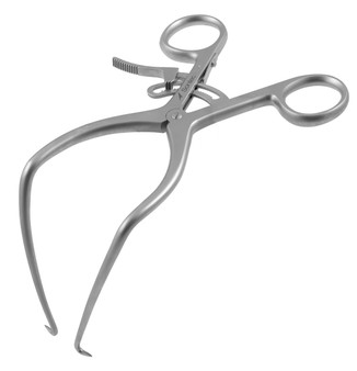 1100-631BR - GELPI RETRACTOR DEEP ANGLE W/ENCLOSED RATCHET 8"