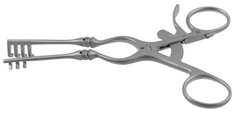 1100-642 - WEITLANER RETRACTOR HINGED BLADES BLUNT 6 1/4"